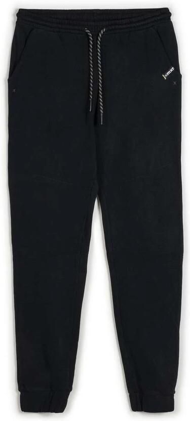 Munich Slim Fit Katoenen Sweatpants met Geribbelde Boorden Black Heren - Foto 3