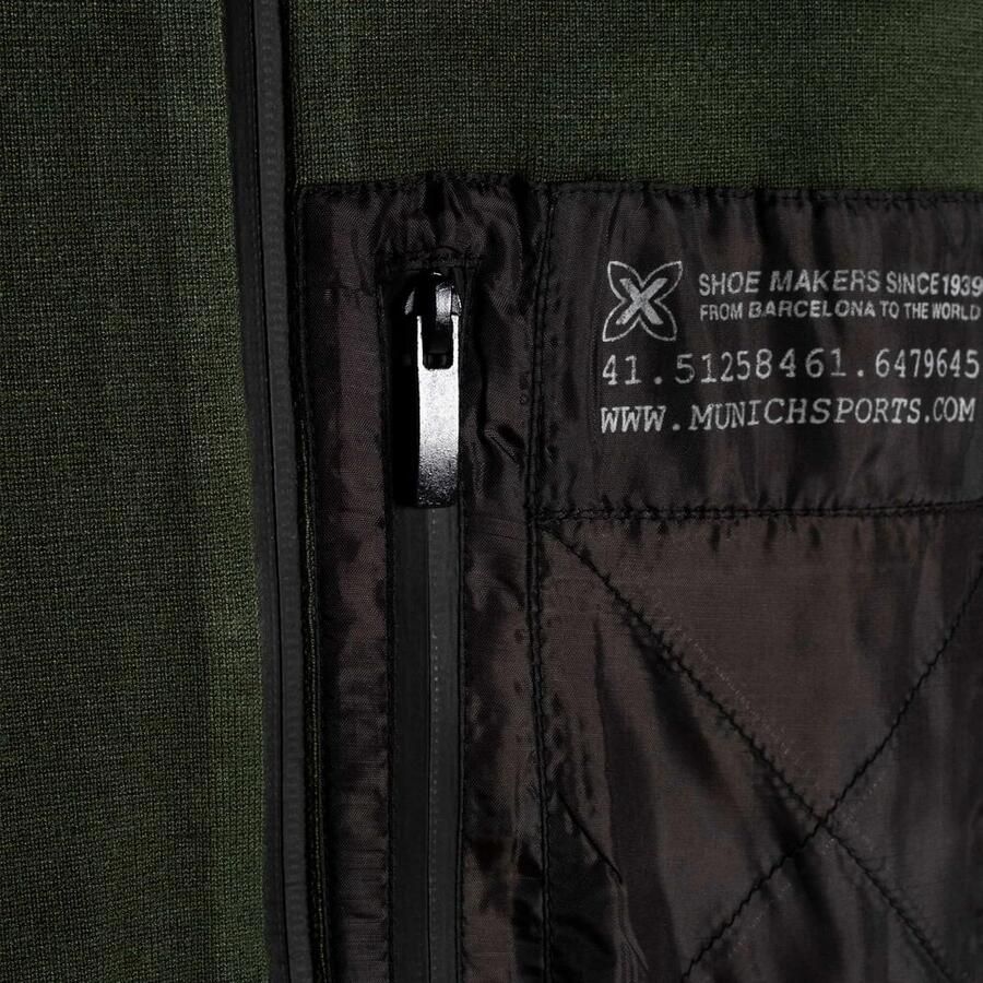 Munich Stijlvolle Zip-Through Cardigan Green Heren