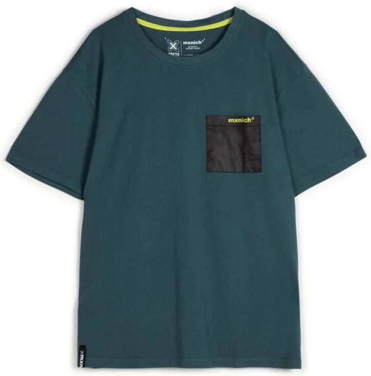 Munich Stedelijke Bedrukt T-shirt in Petroleum Green Heren - Foto 3