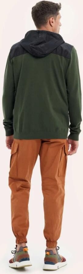 Munich Stijlvolle Zip-Through Cardigan Green Heren - Foto 6