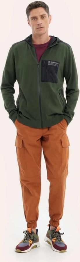 Munich Stijlvolle Zip-Through Cardigan Green Heren - Foto 5