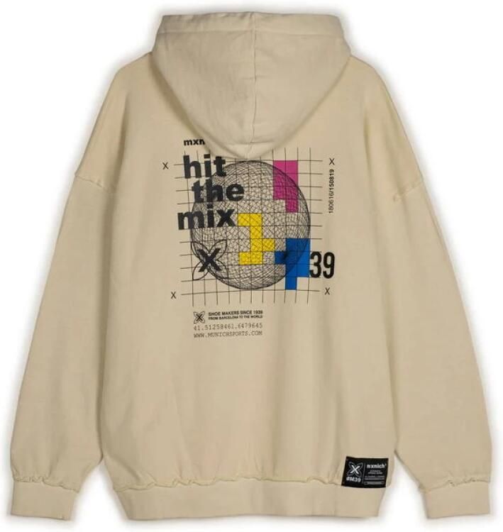 Munich Streetwear Oversized Hoodie Beige Heren - Foto 3