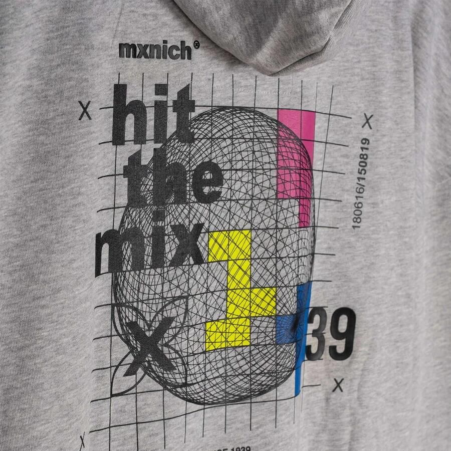 Munich Streetwear Oversized Hoodie Grijs Gray Heren - Foto 2