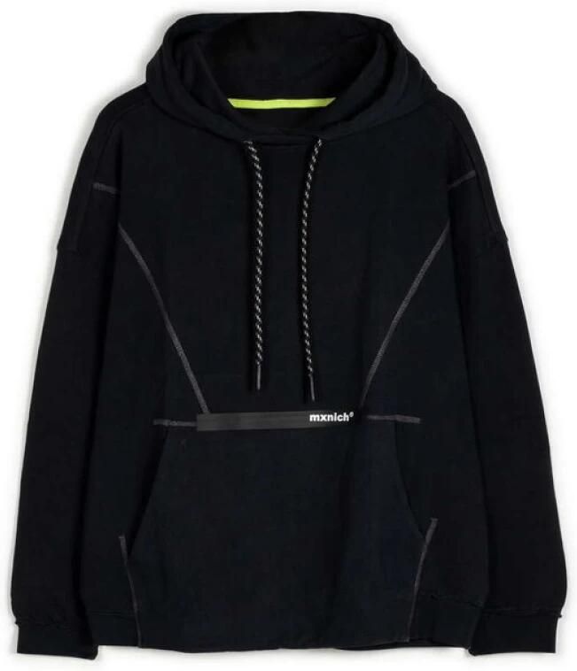 Munich Streetwear Oversized Hoodie Zwart Black Heren - Foto 5