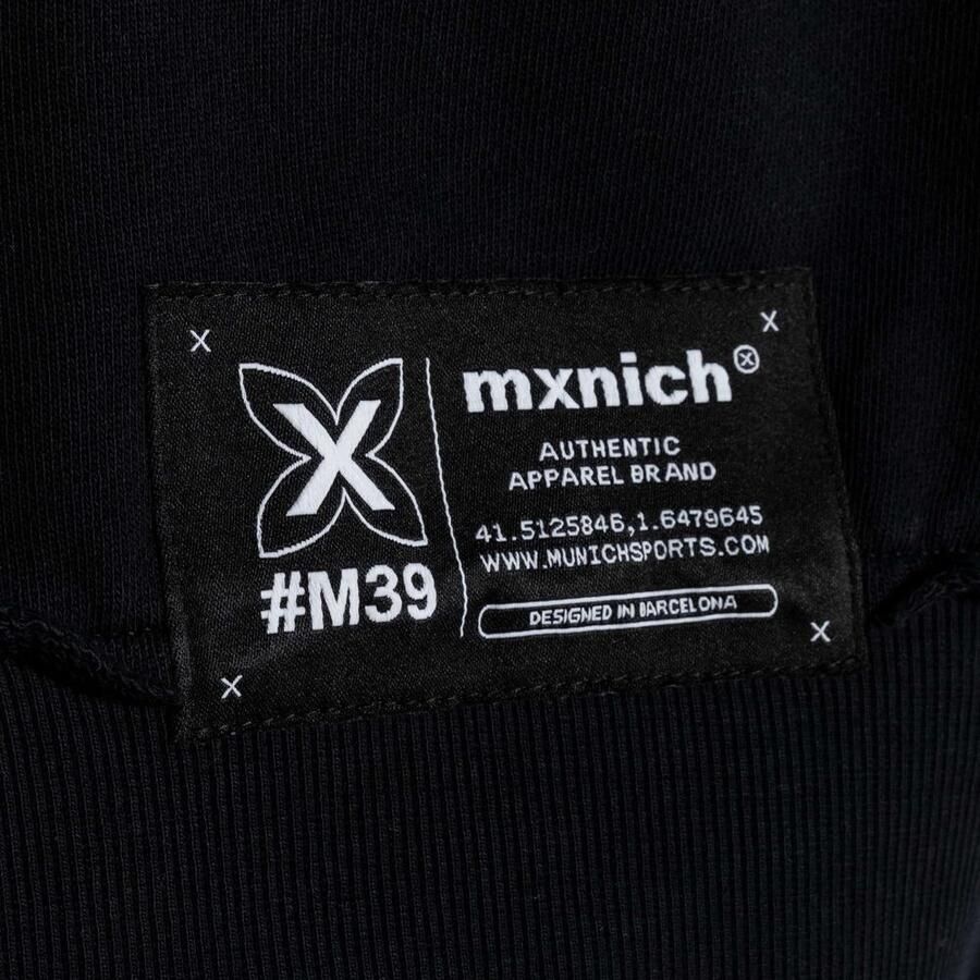 Munich Streetwear Oversized Hoodie Zwart Black Heren - Foto 2