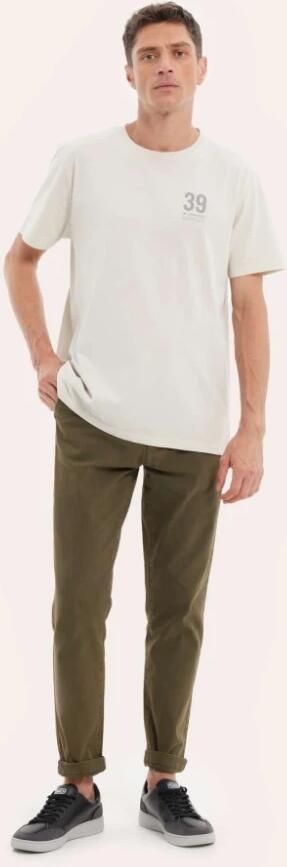 Munich Vintage Bedrukt T-shirt Off White Heren - Foto 7