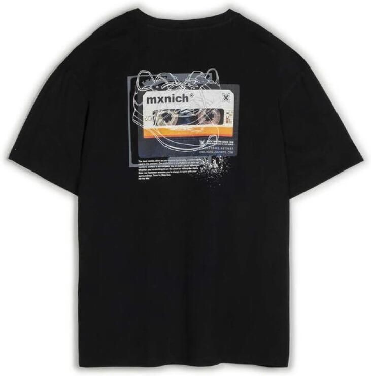 Munich Urban Oversize Bedrukt T-shirt Zwart Black Heren - Foto 3