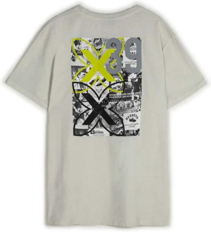 Munich Vintage Bedrukt T-shirt Off White Heren - Foto 5