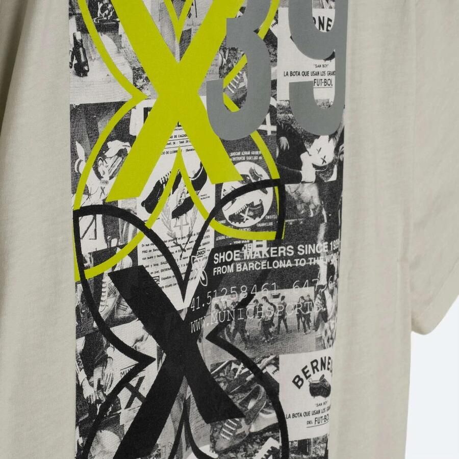 Munich Vintage Bedrukt T-shirt Off White Heren - Foto 2