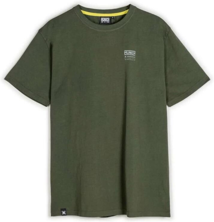 Munich Vintage Groen Bedrukt T-shirt Green Heren - Foto 3