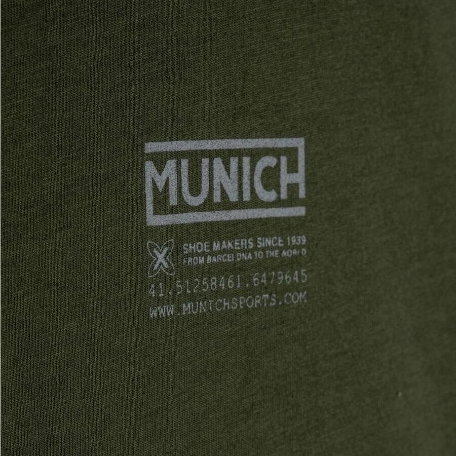 Munich Vintage Groen Bedrukt T-shirt Green Heren