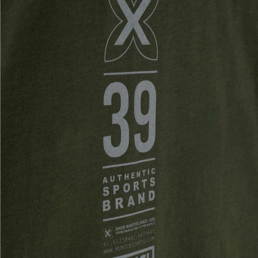 Munich Vintage Groen Bedrukt T-shirt Green Heren - Foto 2