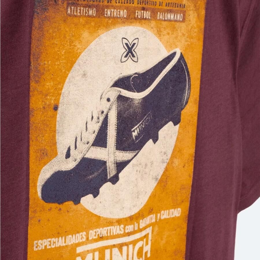 Munich T-shirt Tshirt vintage football 2507305 Bordeaux - Foto 2