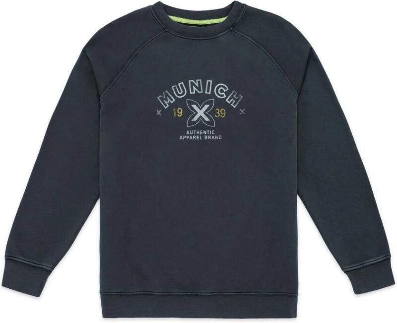 Munich Zacht Gewassen Urban Casual Sweatshirt Black Heren - Foto 2