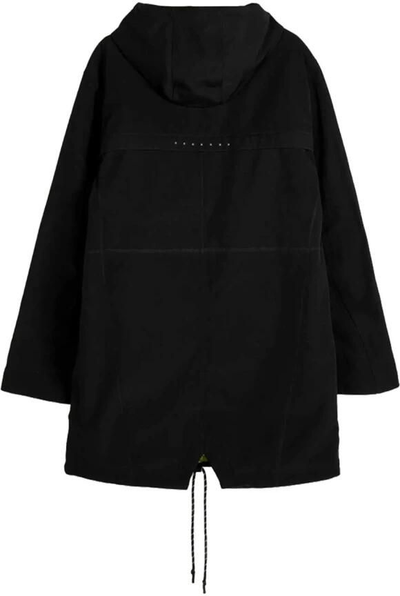 Munich Zwarte Textiel Parka voor Vrouwen Black Dames