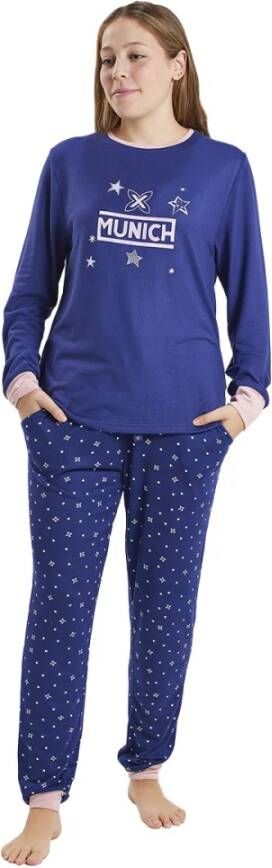 Munich Pyjamas Blauw Dames
