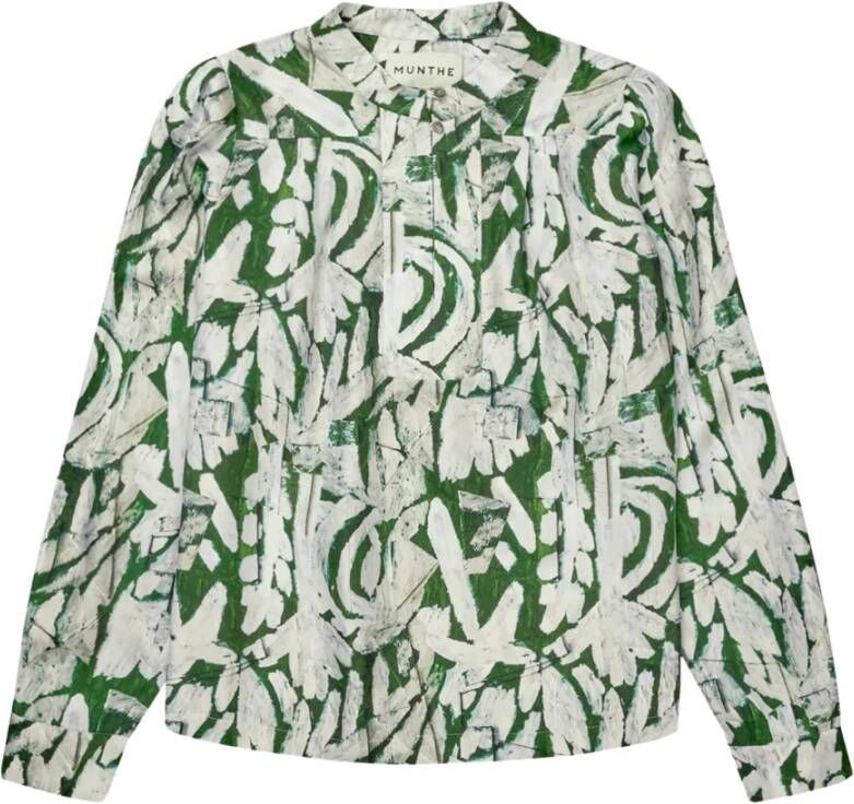 Munthe Blouse overhemd Groen Dames