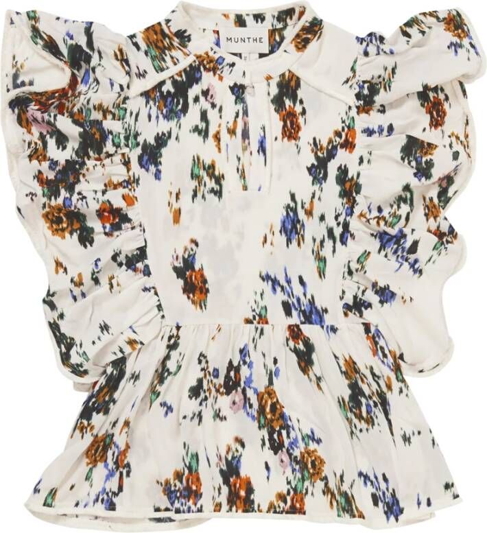 Munthe Blouse overhemd Beige Dames