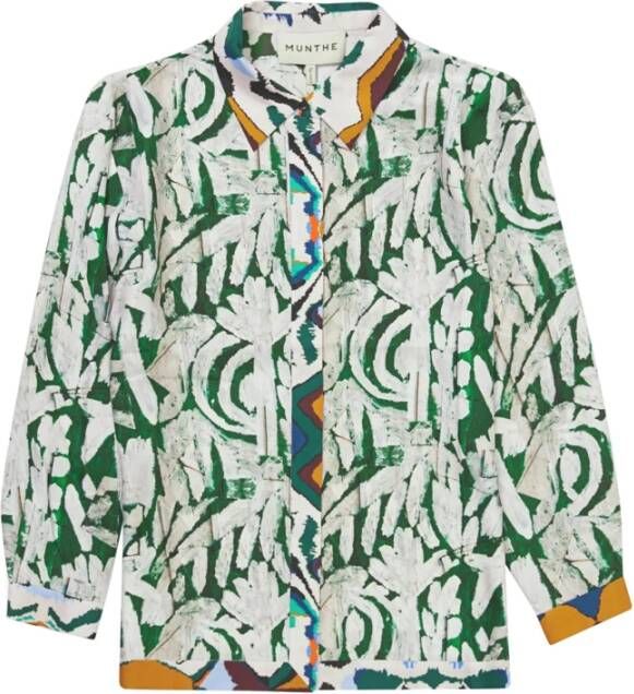 Munthe Blouse overhemd Groen Dames