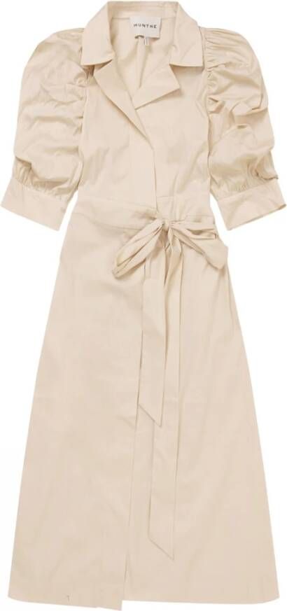 Munthe Dag Midi -jurk Beige Dames