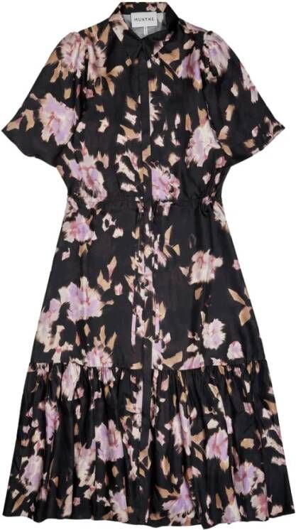 Munthe Dag Midi -jurk Bruin Dames