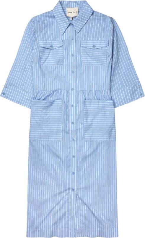 Munthe Dagshirtjurk Blauw Dames