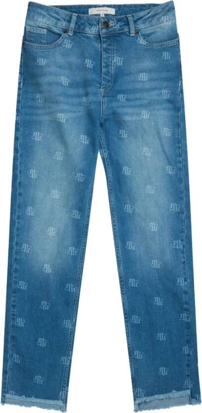 Munthe Een broek Blauw Dames