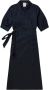 Munthe Klassieke Wikkeljurk in Marineblauw Blauw Dames - Thumbnail 1