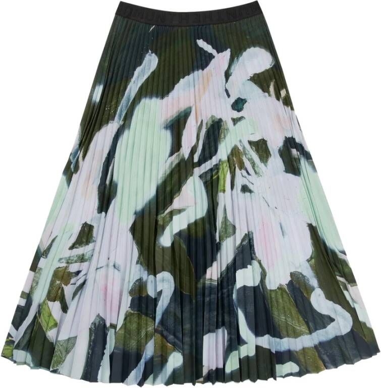 Munthe Mooie Plissé Rok met Prachtige Print Multicolor Dames