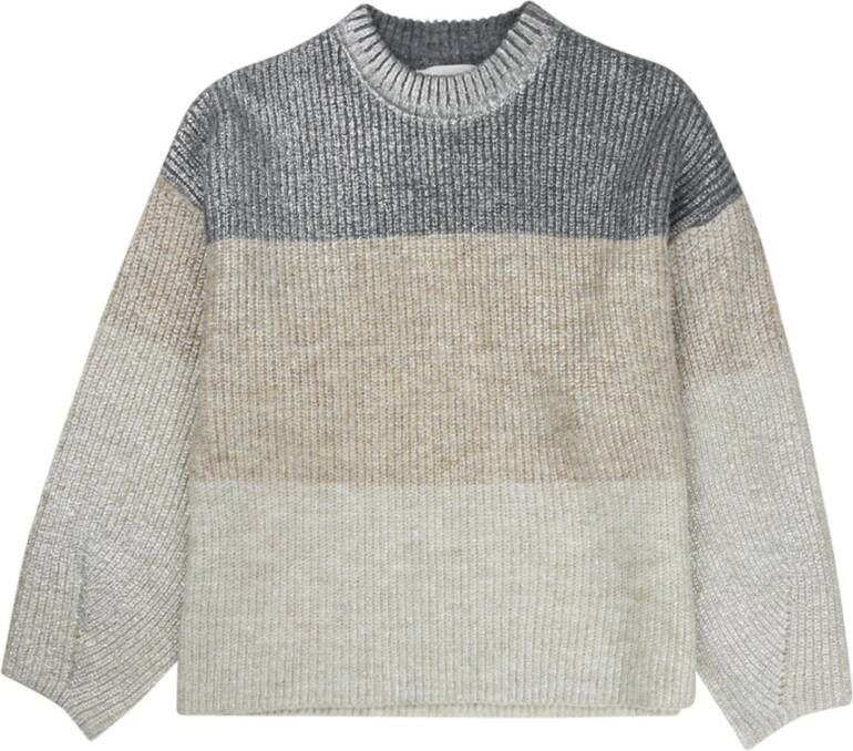 Munthe Zachte en Luxe Gebreide Trui met Metallic Effecten Multicolor Dames