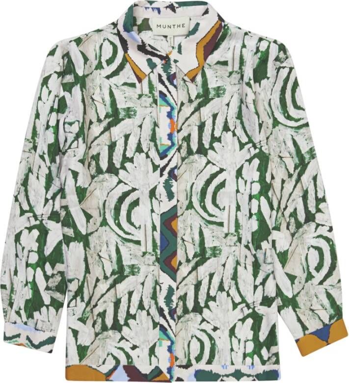 Munthe Blouse overhemd Groen Dames