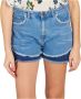 Munthe Korte spijkerbroek Blauw Dames - Thumbnail 2