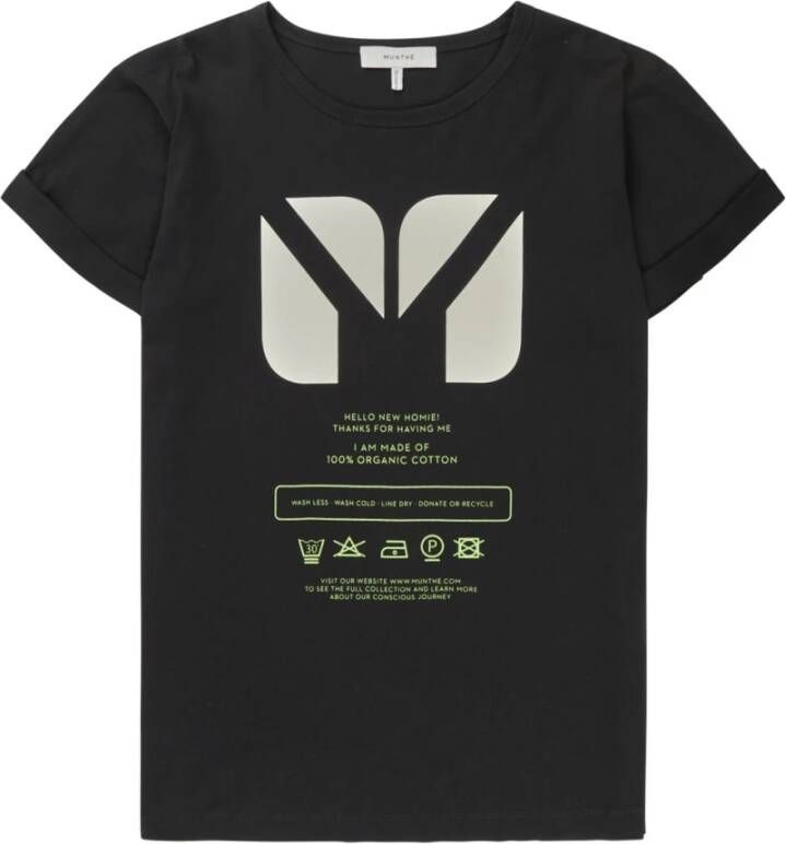 Munthe T-shirt Zwart Dames