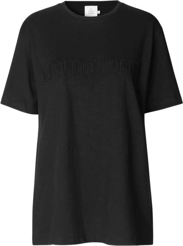 Munthe T-Shirts Black Dames