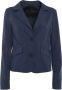 Museum Blazerjas Blauw Dames - Thumbnail 1