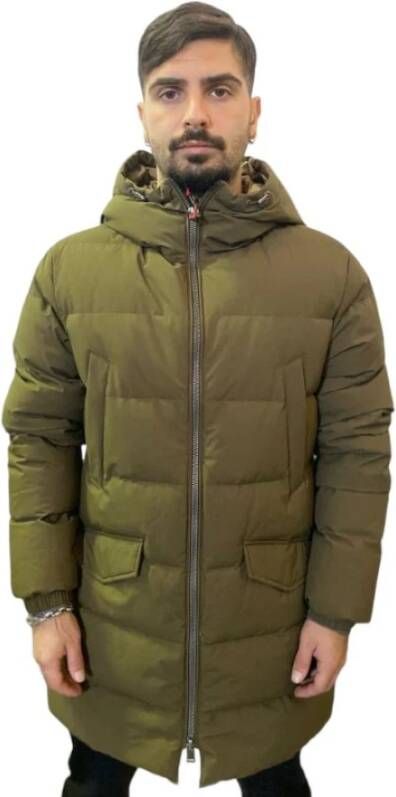 Museum Down Coats Groen Heren