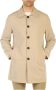 Museum Single-Breasted Coats Beige Heren - Thumbnail 1