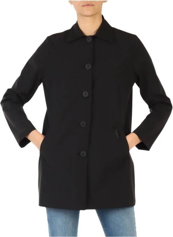 Museum Single-Breasted Coats Zwart Dames