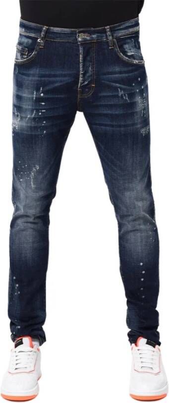 My Brand Basis Blauwe Skinny Jeans voor Heren Blauw Heren
