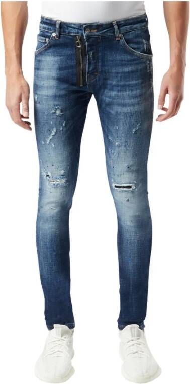 My Brand Mijn merk paarse badge denim jeans Blauw Heren