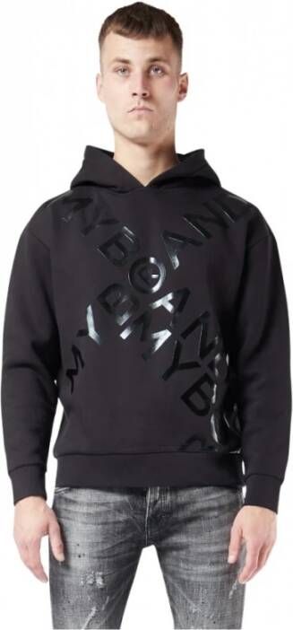 My Brand Mijn merk Shining Crossing Logo Hoodie Senior Black Zwart Heren