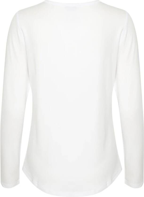 My Essential Wardrobe Modal Blouse Top & T-Shirt White Dames