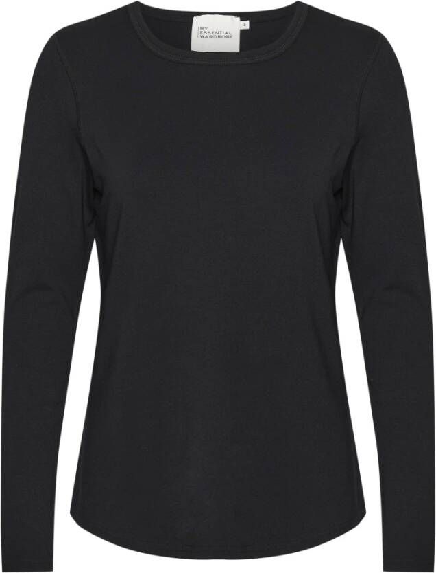 My Essential Wardrobe 18 De modale blouse Zwart Dames