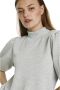 My Essential Wardrobe 21 THE Puff Blouse Grijs Dames - Thumbnail 2