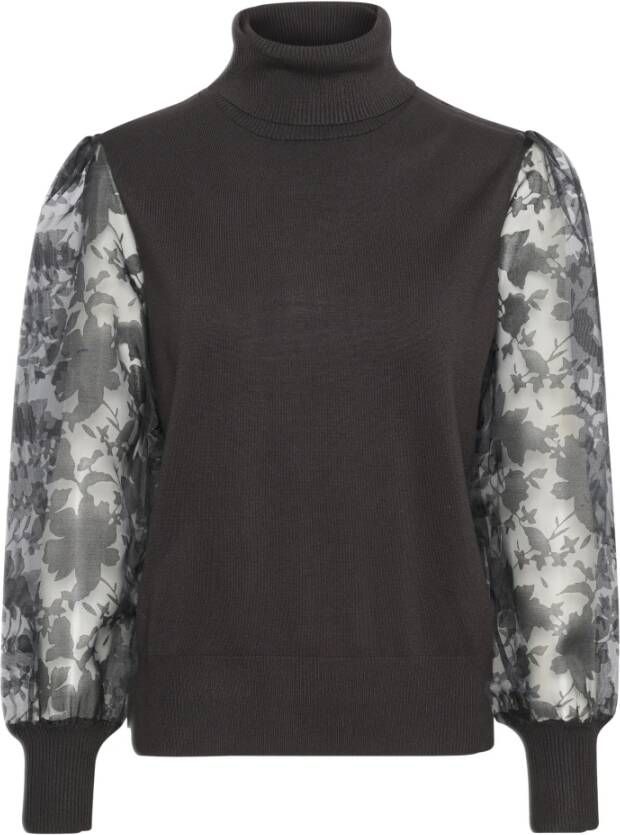 My Essential Wardrobe Anniemw gebreide rollneck Zwart Dames