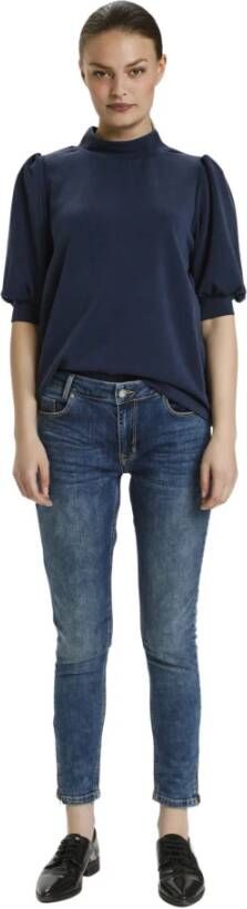 My Essential Wardrobe 21 THE Puff Blouse Grijs Dames