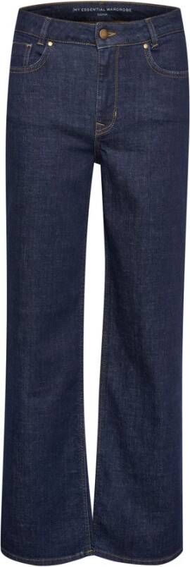 My Essential Wardrobe Brede broek Blauw Dames