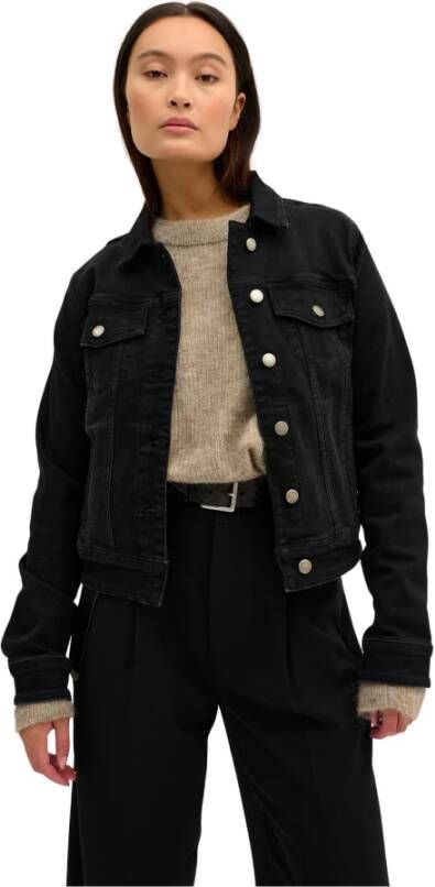 My Essential Wardrobe Denim Jackets Zwart Dames