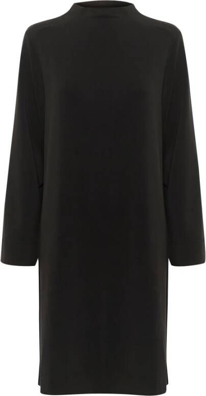 My Essential Wardrobe Eenvoudige Zwarte Kraagjurk Zwart Dames