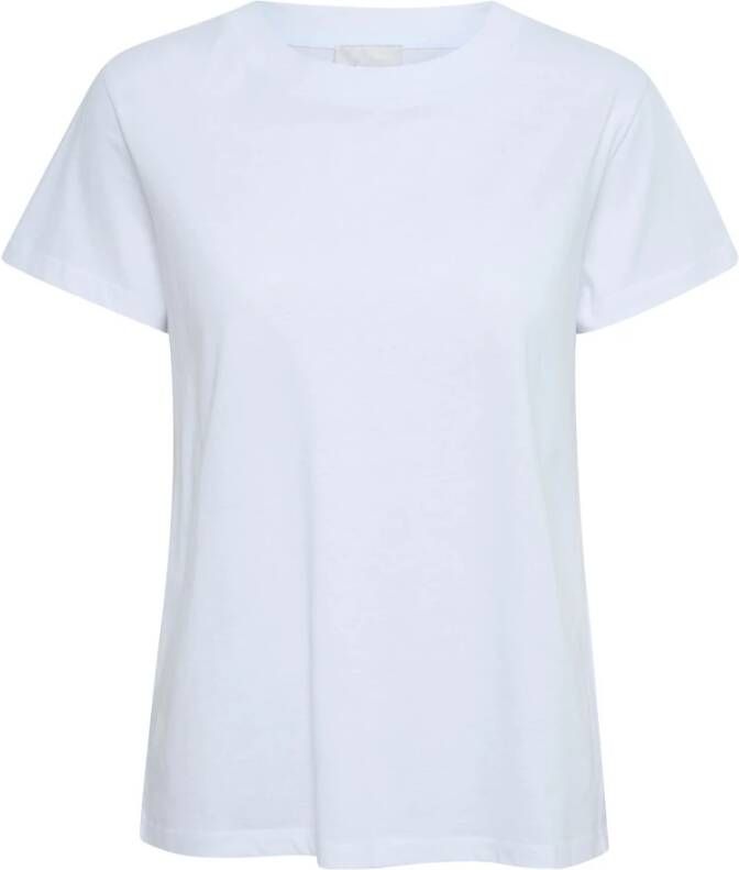 My Essential Wardrobe Essentiële Witte Tee met Korte Mouwen White Dames